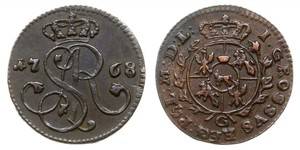  Грош Речь Посполитая (1569-1795) Медь Станислав Август Понятовский (1732 - 1798)