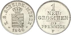  Грош / 10 Пфеніг Королівство Саксонія (1806 - 1918)  Фрідріх Август II (король Саксонії)