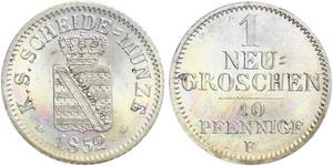  Грош / 10 Пфеніг Королівство Саксонія (1806 - 1918)  Фрідріх Август II (король Саксонії)
