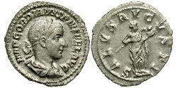  Денарий Римская империя (27BC-395) Серебро Гордиан III(225-244)