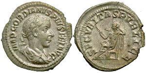  Денарий Римская империя (27BC-395) Серебро Гордиан III(225-244)