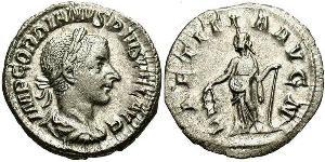  Денарий Римская империя (27BC-395) Серебро Гордиан III(225-244)