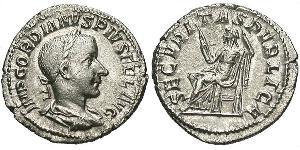  Денарий Римская империя (27BC-395) Серебро Гордиан III(225-244)