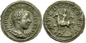  Денарий Римская империя (27BC-395) Серебро Гордиан III(225-244)