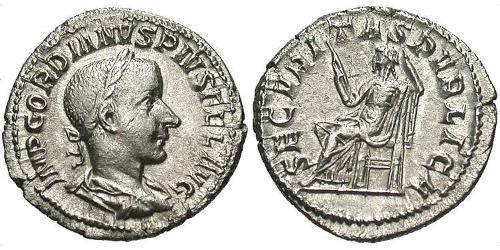  Денарий Римская империя (27BC-395) Серебро Гордиан III(225-244)