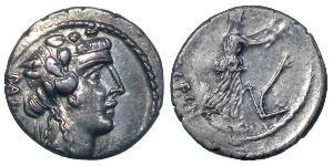  Денарий Римская республика (509BC-27BC) Серебро 