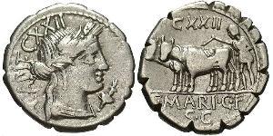  Денарій Римська республіка (509BC-27BC) Срібло 
