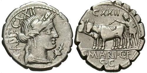  Денарій Римська республіка (509BC-27BC) Срібло 
