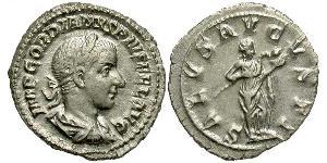  Денарій Римська імперія (27BC-395) Срібло Гордіан III(225-244)