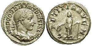  Денарій Римська імперія (27BC-395) Срібло Гордіан III(225-244)