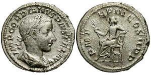  Денарій Римська імперія (27BC-395) Срібло Гордіан III(225-244)