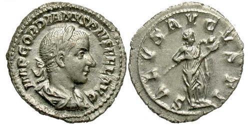 Денарій Римська імперія (27BC-395) Срібло Гордіан III(225-244)