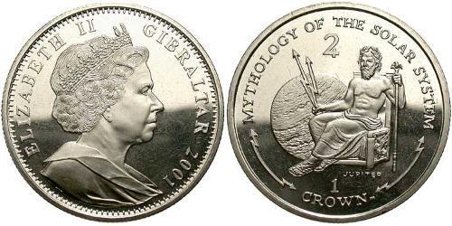  Крона Гибралтар  Елизавета II (1926-2022)