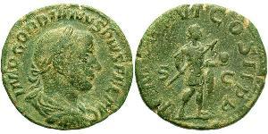  Сестерций Римская империя (27BC-395) Латунь Гордиан III(225-244)