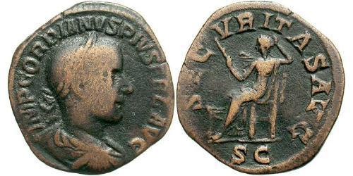 Сестерций Римская империя (27BC-395) Латунь Гордиан III(225-244)