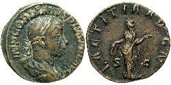  Сестерцій Римська імперія (27BC-395) Латунь Гордіан III(225-244)