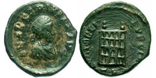  Тремиссис Западная Римская империя (285-476) Бронза Аркадий (377-408)