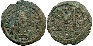  Фоллис Византийская империя (330-1453) Бронза Юстиниан I (482-565)