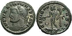  Фоллис Римская империя (27BC-395) Бронза Максимин  II (270 - 313)