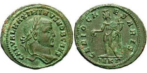  Фоллис Римская империя (27BC-395) Бронза Максимин  II (270 - 313)
