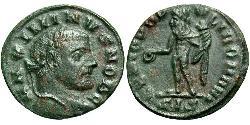  Фолліс Римська імперія (27BC-395) Бронза Максимін II (270 - 313)
