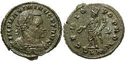  Фолліс Римська імперія (27BC-395) Бронза Максимін II (270 - 313)