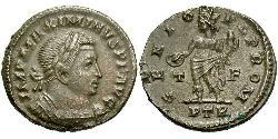  Фолліс Римська імперія (27BC-395) Бронза Максимін II (270 - 313)