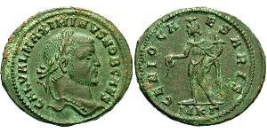  Фолліс Римська імперія (27BC-395) Бронза Максимін II (270 - 313)