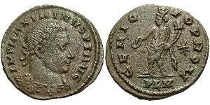  Фолліс Римська імперія (27BC-395) Бронза Максимін II (270 - 313)