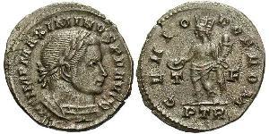  Фолліс Римська імперія (27BC-395) Бронза Максимін II (270 - 313)