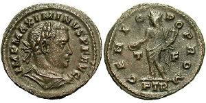  Фолліс Римська імперія (27BC-395) Бронза Максимін II (270 - 313)