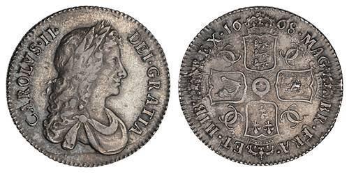  Шилінг Королівство Англія (927-1649,1660-1707) Срібло Карл II (1630-1685)