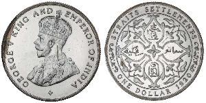  Insediamenti dello Stretto (1826 - 1946) Argento Giorgio V (1865-1936)