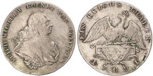  Reino de Prusia (1701-1918) Plata Federico Guillermo II de Prusia