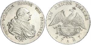  Kingdom of Prussia (1701-1918) Silver Frederick William II of Prussia