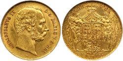  Дания Золото Кристиан IX король Дании (1818-1906)