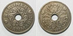 Denmark | 5 Kroner | 1990