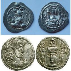 Old Persian coins from Sasanian Empire (224-651) (29) monete - spa1