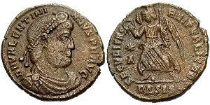 1 Follis /  AE3 Impero romano (27BC-395) Bronzo Valentiniano I (321-375)