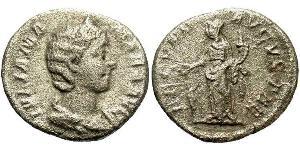 1 Денарий Римская империя (27BC-395) Серебро Julia Avita Mamaea (180-235)