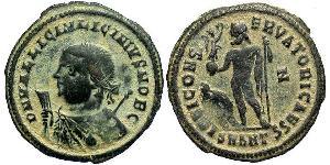 1 Follis /  AE3 Impero romano (27BC-395) Bronzo Licinius II (315-326)
