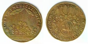 ZELLERFELD (Germany) Rechenpfennig 1734 - Bronze - Johann A. Brauns - VF- - 695