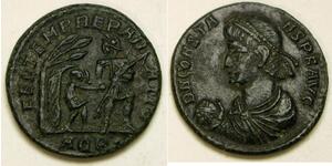 ROMAN EMPIRE AE20 - Bronze - Mint Aquileia - Constans I. (AD 332-350) - 2010 *