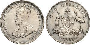 1 Shilling Australia (1788 - 1939) Silver George V of the United Kingdom (1865-1936)