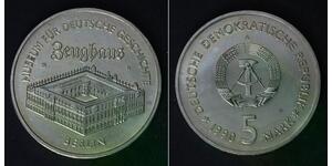 GERMANY (DDR) 5 Mark 1990 A - Copper/Zinc/Nickel - Zeughaus Museum - aUNC - 291