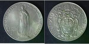 VATICAN 1 Lira 1932/XI - Nickel - Pope Pius XI. - XF/aUNC - 4531