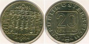 20 Shilling Republik Österreich (1955 - ) Aluminium 