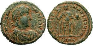 1 Follis /  AE2 Römische Kaiserzeit (27BC-395) Bronze Theodosius I (347-395)