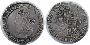 (1634-35) Great Britain Sixpence, Charles I, S-2813, Bell, PCGS VF35