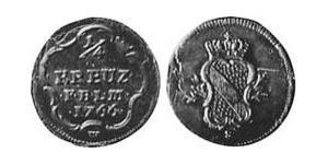 1/4 Крейцер Баден-Дурлах (1535 - 1771) Мідь 